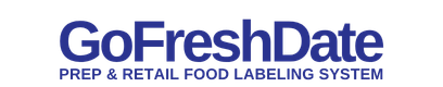 GoFreshDate blue logo - Prep & Retail Food Labeling System